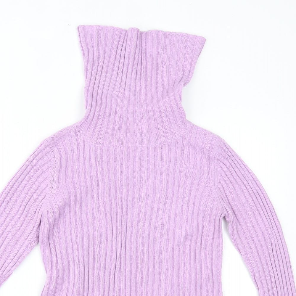 Womens UK Size 12 Miss Selfridge Purple Basic Blouse