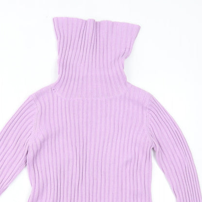 Womens UK Size 12 Miss Selfridge Purple Basic Blouse