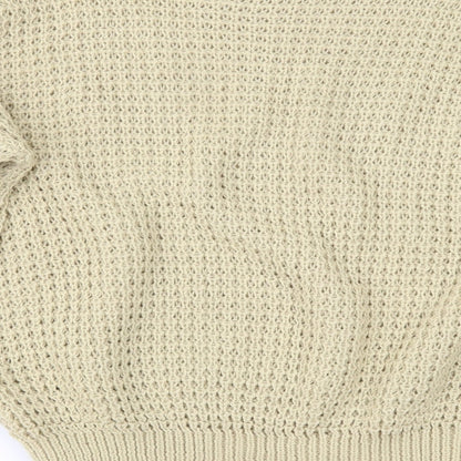 Boohoo Womens Beige   Pullover Jumper Size M