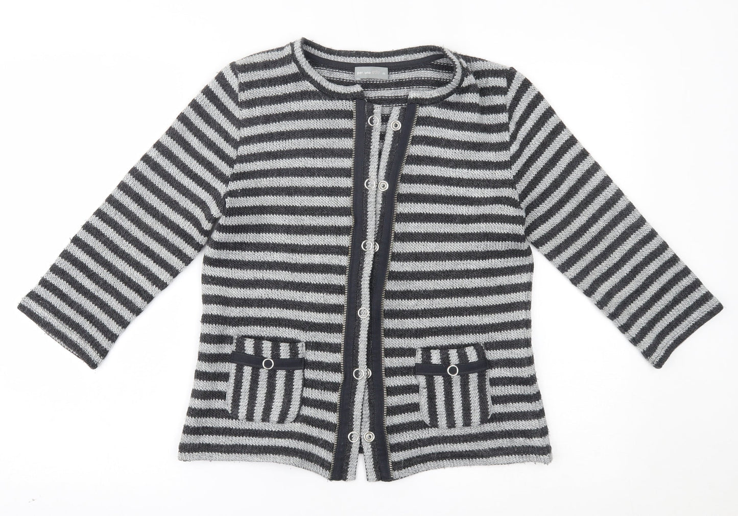 Womens UK Size M Per Una Grey Cardigan Jumper