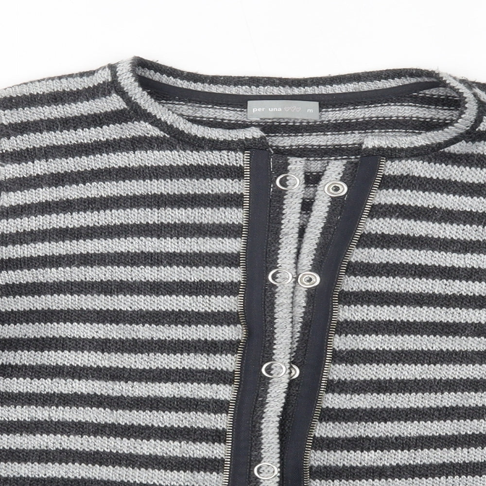 Womens UK Size M Per Una Grey Cardigan Jumper