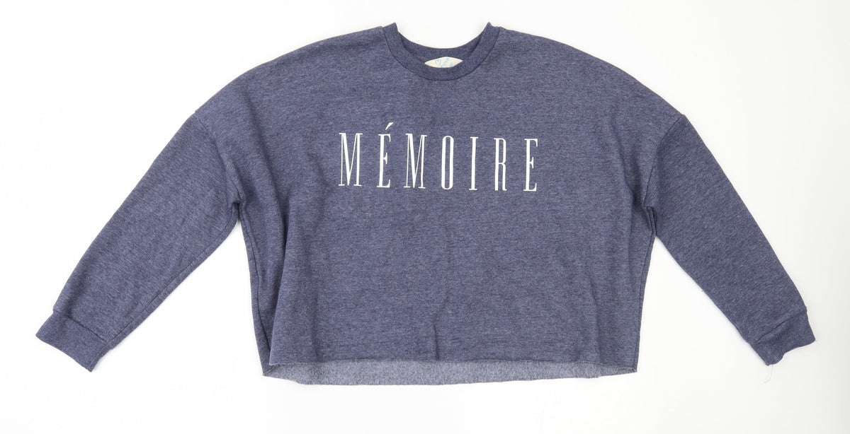 Additional front view of Primark women’s blue pullover sweatshirt, size M