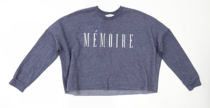Additional front view of Primark women’s blue pullover sweatshirt, size M