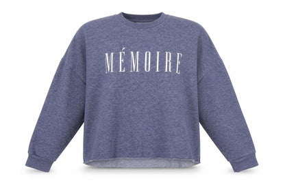 Front view of Primark women’s blue pullover sweatshirt, size M