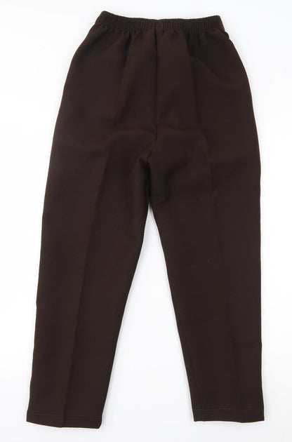 Womens UK Size 10 Preworn Regular Fit  Brown Trousers