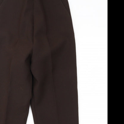 Womens UK Size 10 Preworn Regular Fit  Brown Trousers