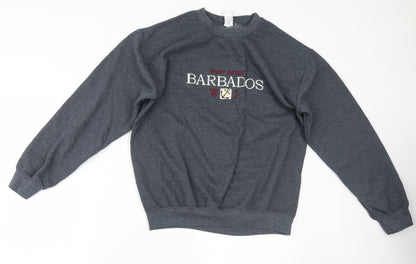 Gildan Womens Grey   Pullover Sweatshirt Size M