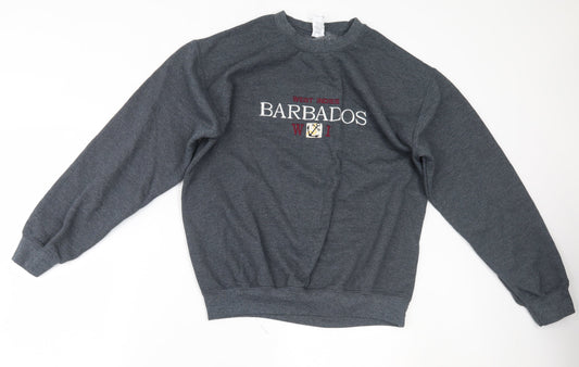 Gildan Womens Grey   Pullover Sweatshirt Size M