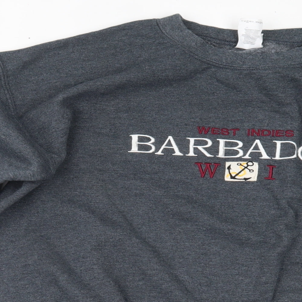 Gildan Womens Grey   Pullover Sweatshirt Size M