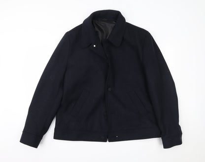 Womens UK Size L Debenhams Blue Overcoat