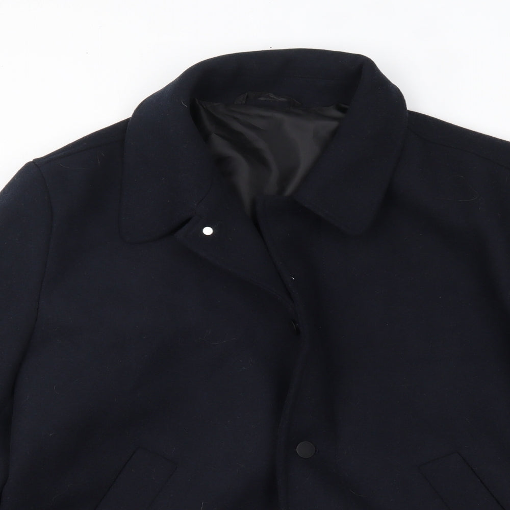 Womens UK Size L Debenhams Blue Overcoat