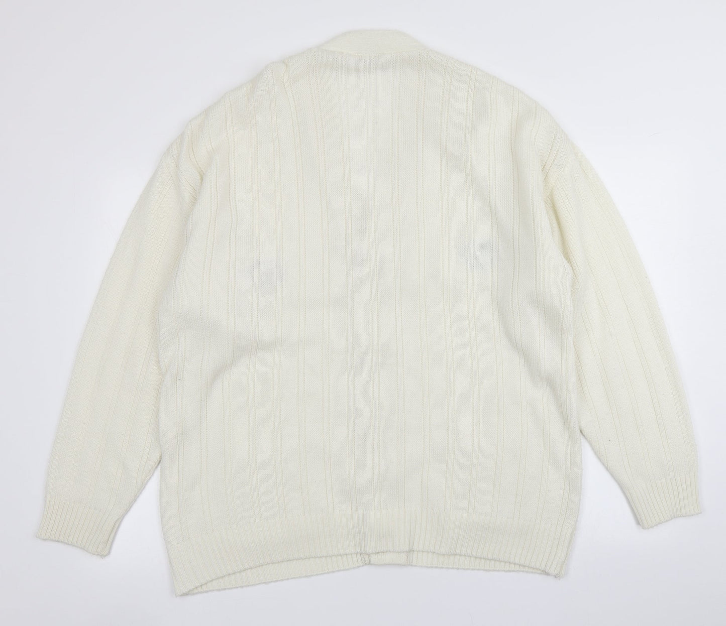 Count Christie Womens Ivory  Knit Cardigan Jumper Size L