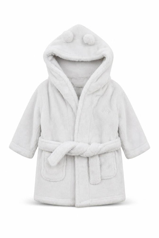 Babytown Baby White Solid  Kimono Robe Size 6-9 Months