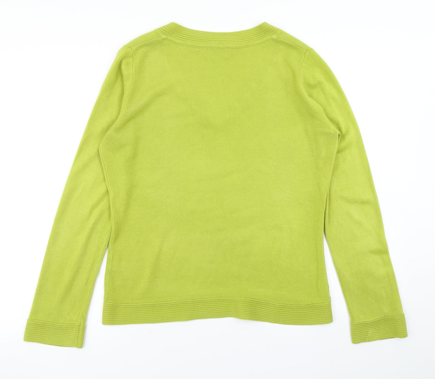 Womens UK Size 12 Per Una Green Pullover Jumper