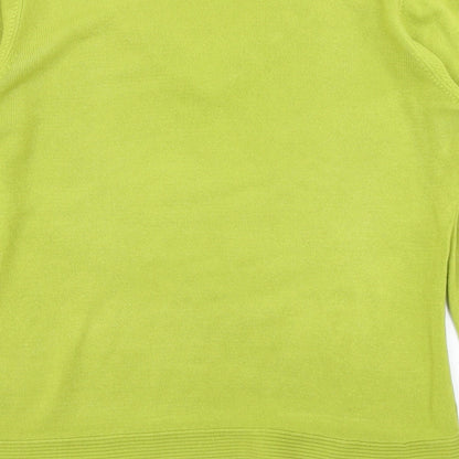 Womens UK Size 12 Per Una Green Pullover Jumper