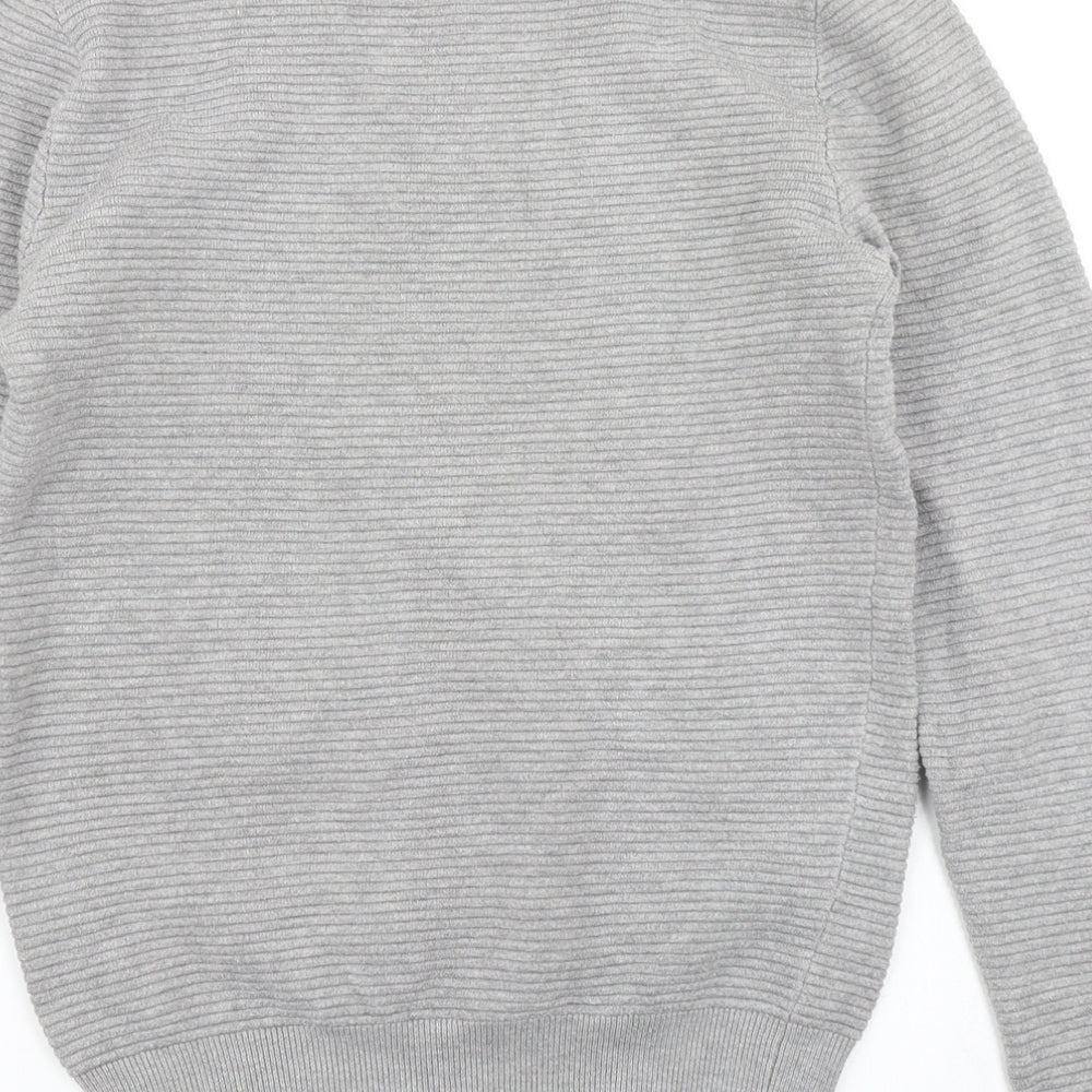 River Island Mens Grey  Knit Pullover Jumper Size XS