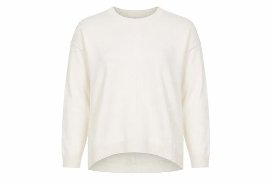 Front view of The Collection women’s ivory knit jumper, size UK 14