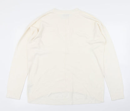 Womens UK Size 14 The Collection Ivory Pullover Jumper