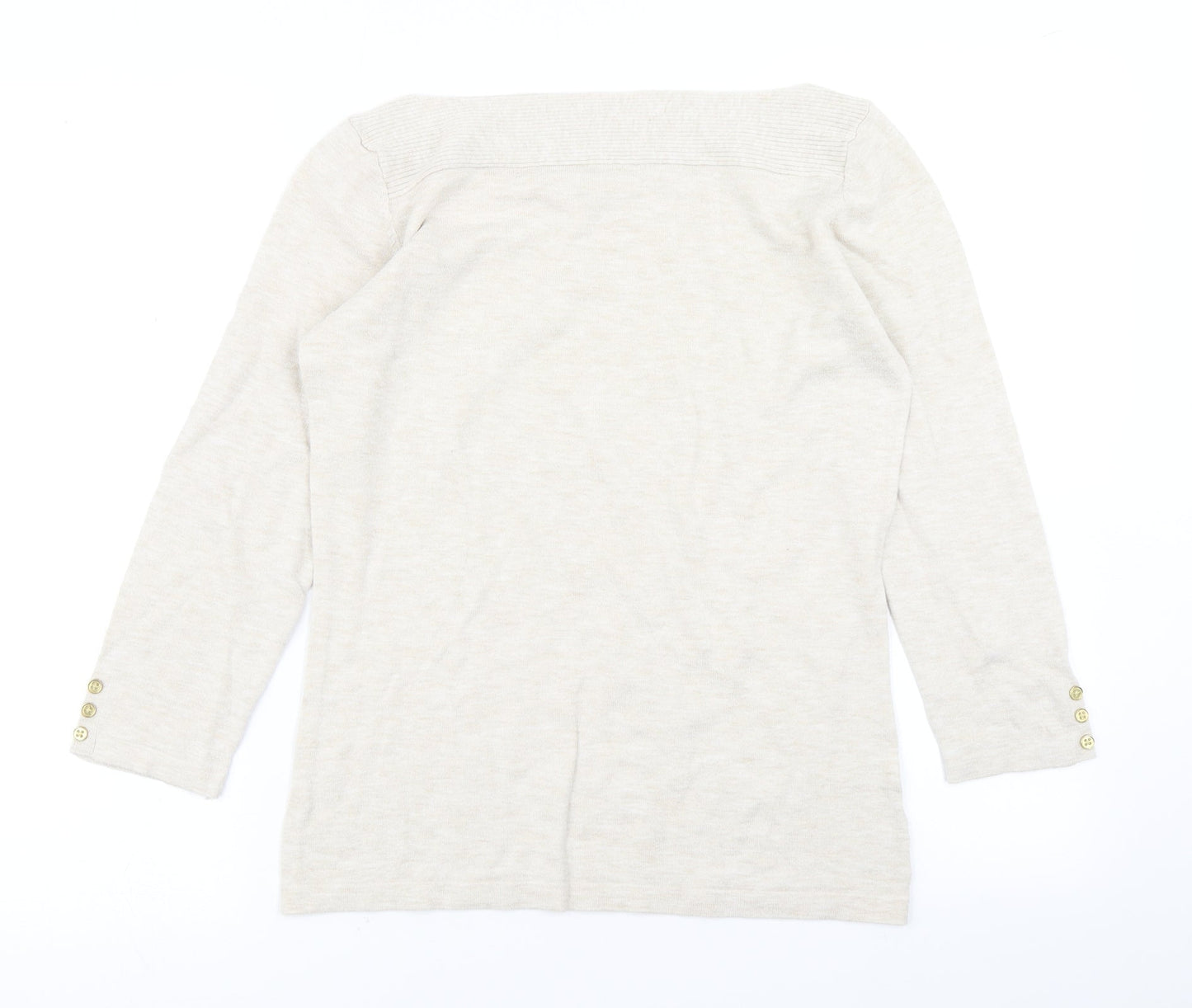 Womens UK Size 10 NEXT Beige Pullover Jumper