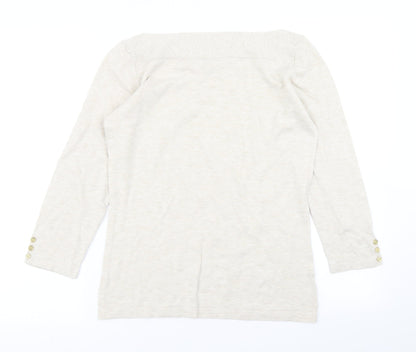 Womens UK Size 10 NEXT Beige Pullover Jumper