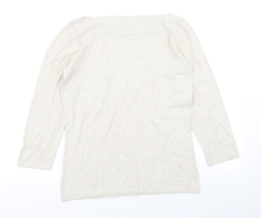 Womens UK Size 10 NEXT Beige Pullover Jumper