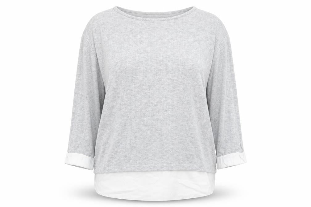Womens UK Size 16 Dorothy Perkins Grey Basic T-Shirt