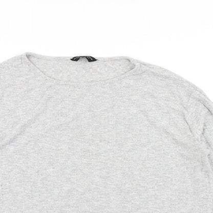 Womens UK Size 16 Dorothy Perkins Grey Basic T-Shirt
