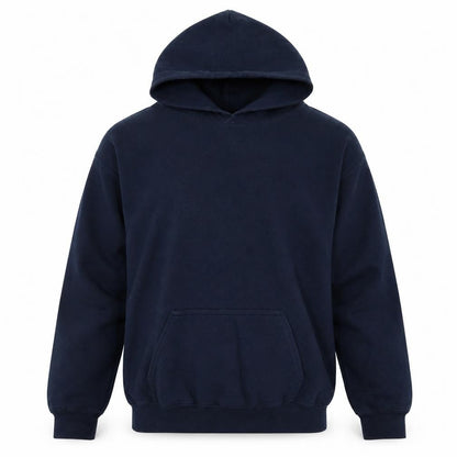 Front view of Smiths Independent Clothing boys’ blue pullover hoodie, size L