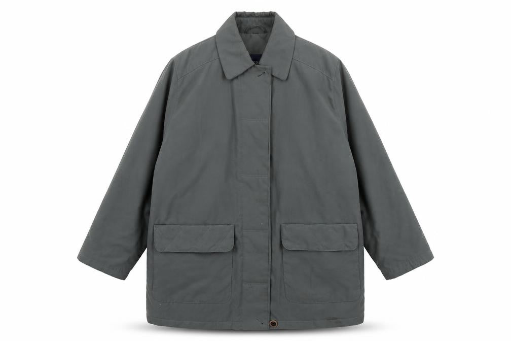 Womens UK Size S Telemac Green Overcoat
