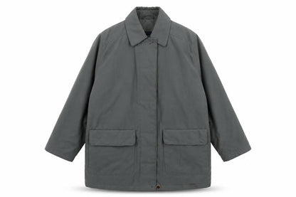 Womens UK Size S Telemac Green Overcoat