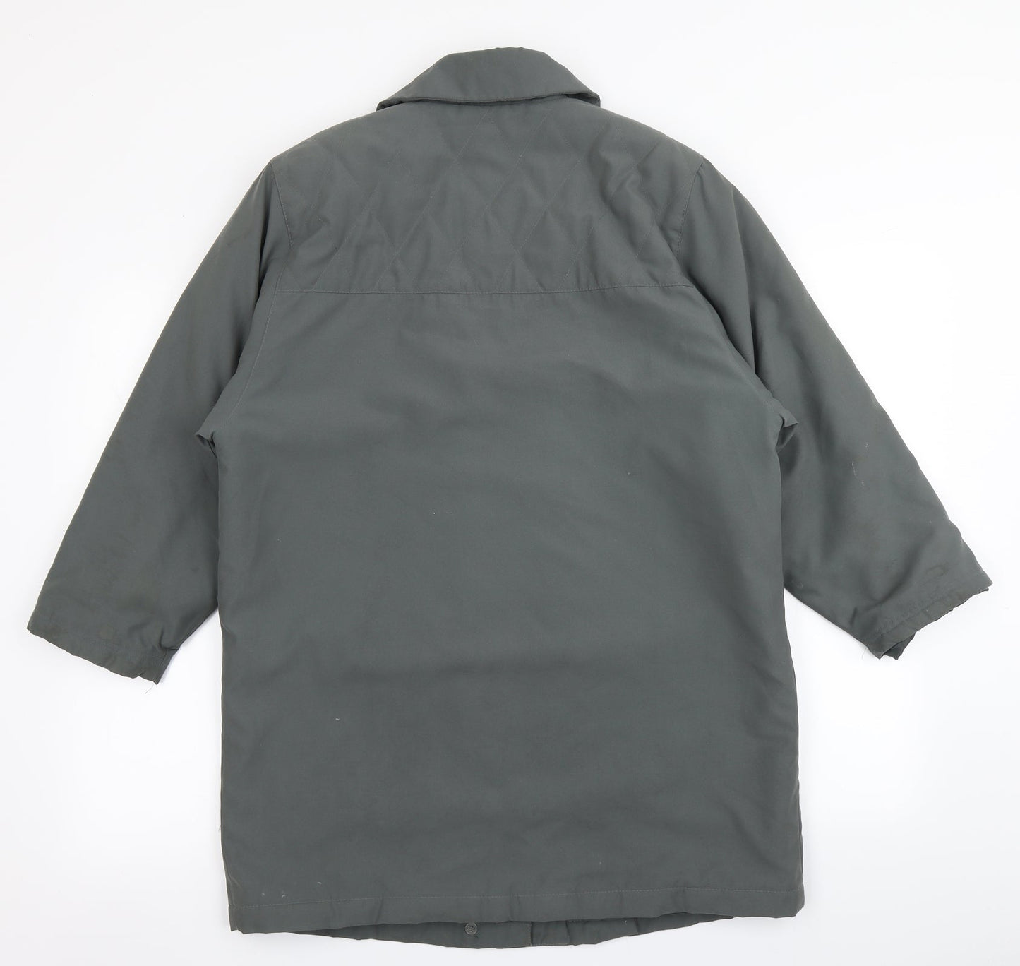 Womens UK Size S Telemac Green Overcoat