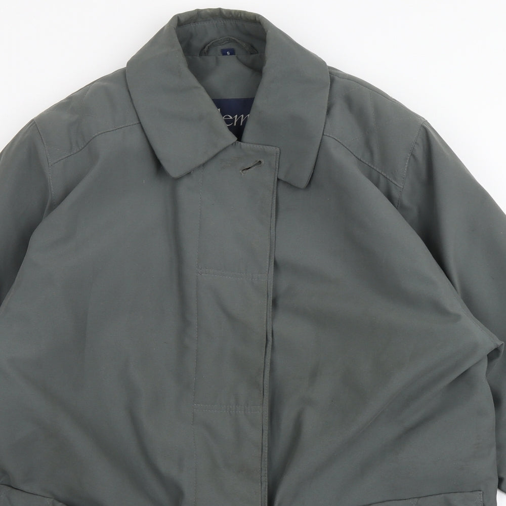 Womens UK Size S Telemac Green Overcoat
