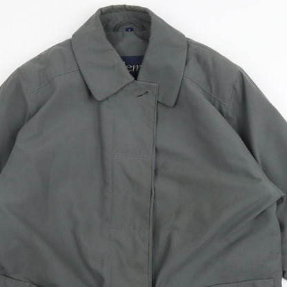Womens UK Size S Telemac Green Overcoat