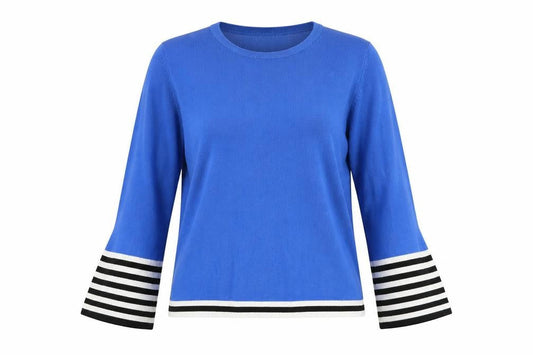 Womens UK Size 14 Red Herring Blue Pullover Jumper