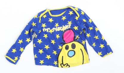 George Baby Blue Fair Isle  Basic T-Shirt Size 12-18 Months