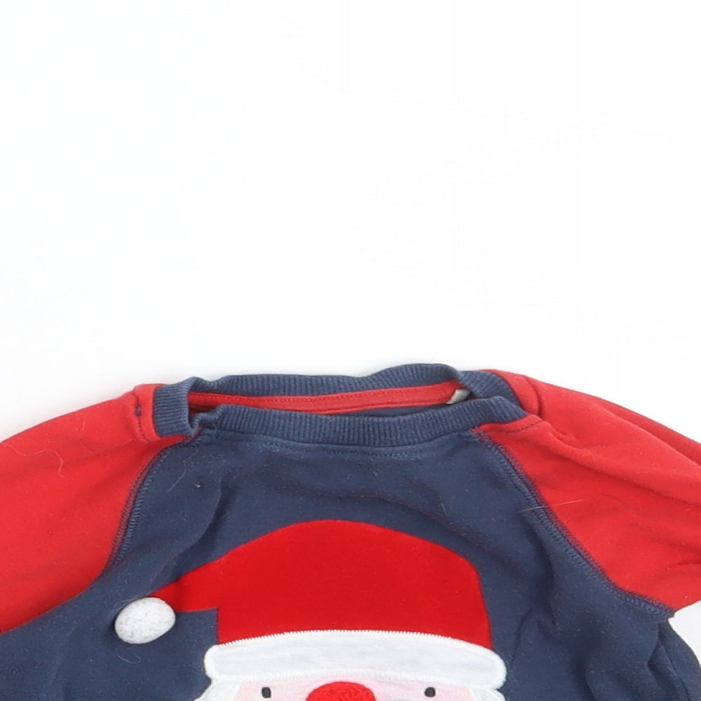 NEXT Baby Blue   Pullover T-Shirt Size 18-24 Months  - Seasonal Christmas Festive Holiday