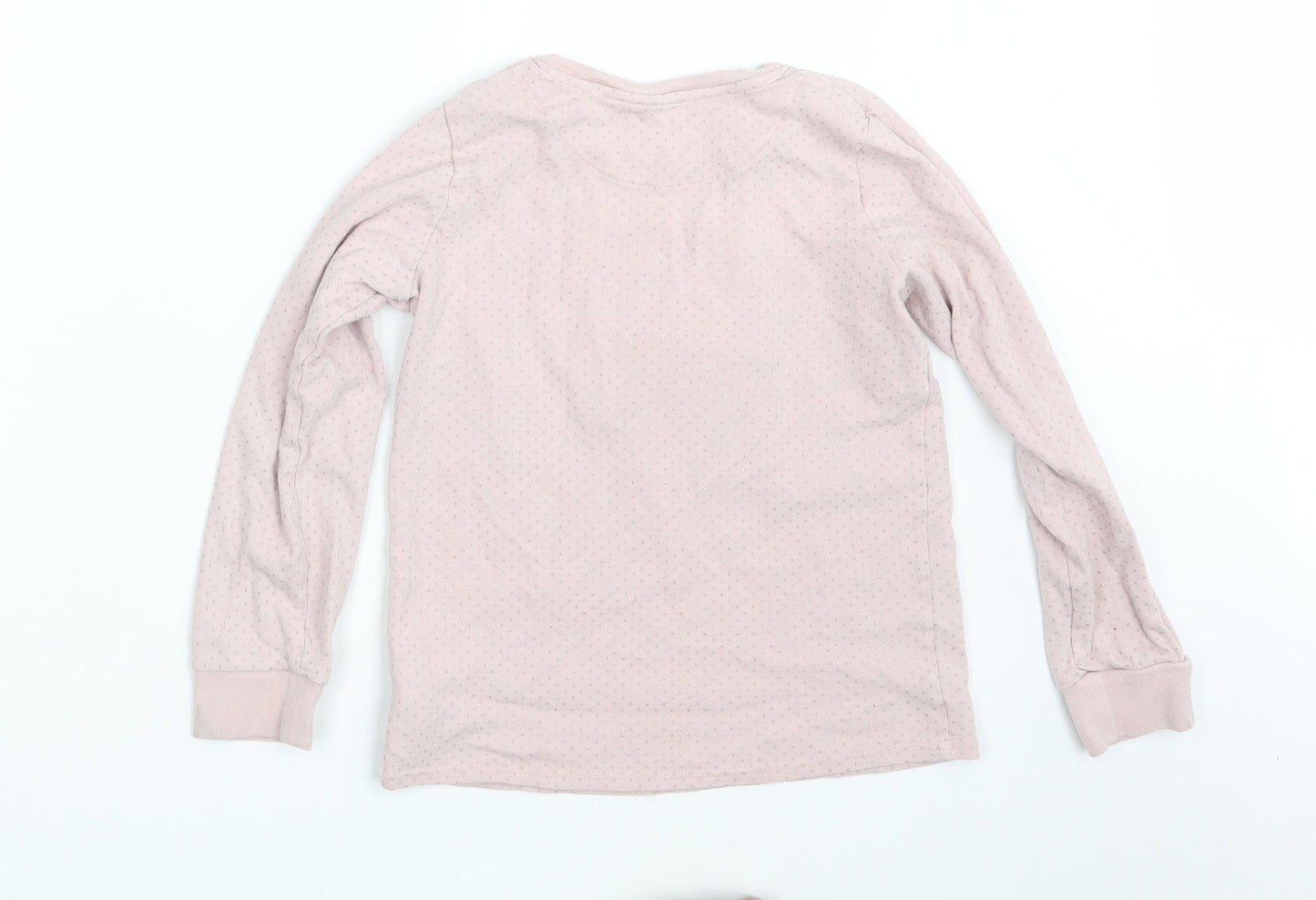 NEXT Girls Pink Polka Dot  Top Pyjama Top Size 10-11 Years  - Unicorn