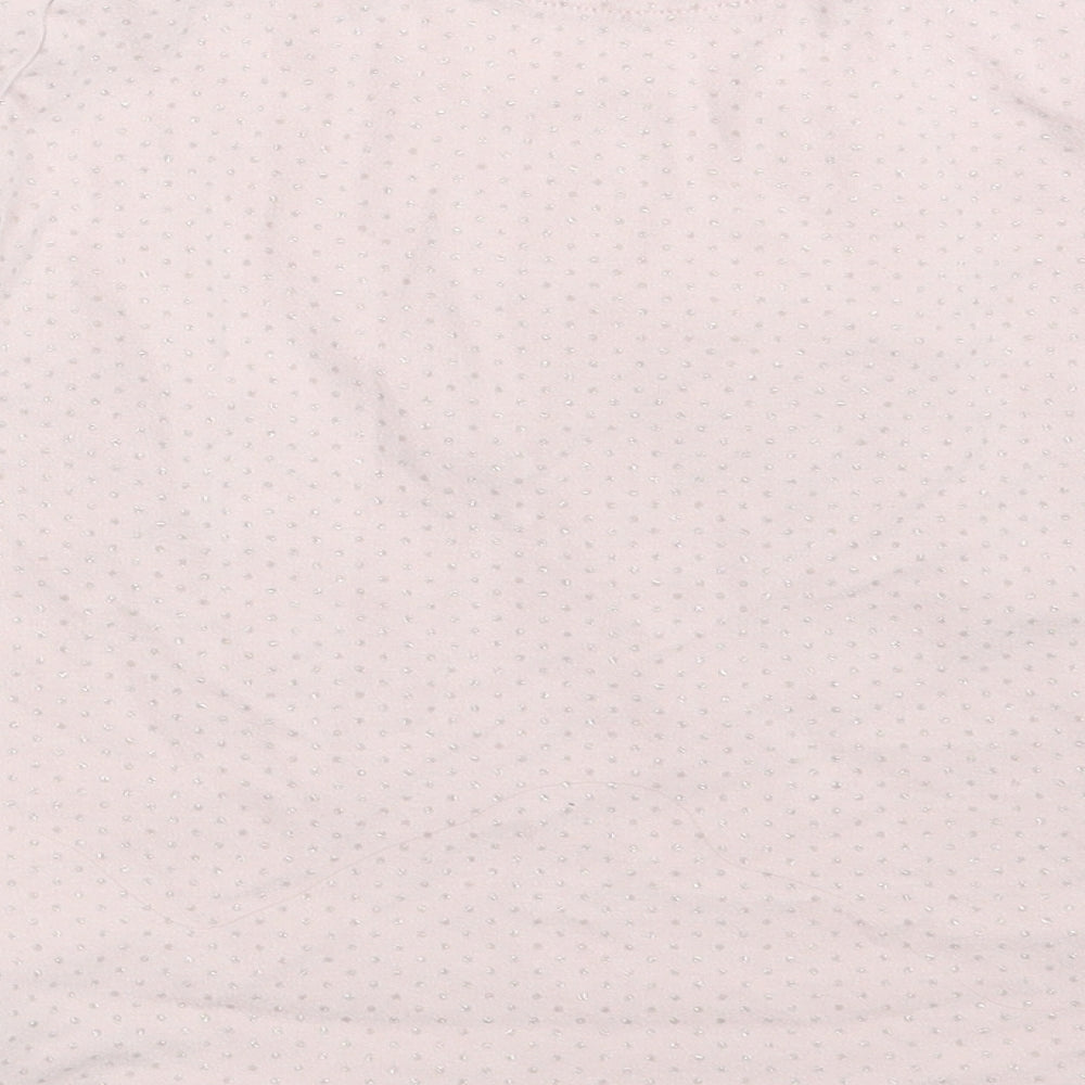 NEXT Girls Pink Polka Dot  Top Pyjama Top Size 10-11 Years  - Unicorn