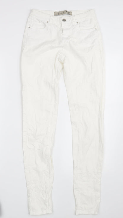 Denim Co.  Womens White  Denim Skinny Jeans Size 6 L30.5 in