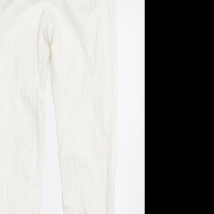 Denim Co.  Womens White  Denim Skinny Jeans Size 6 L30.5 in