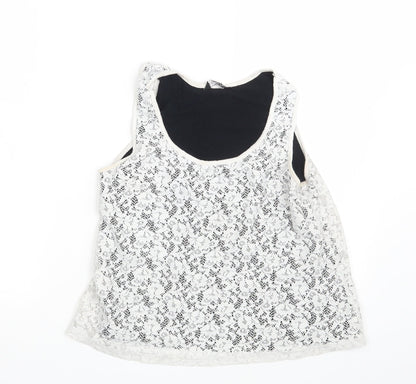 Womens UK Size 12 Select White Basic Tank
