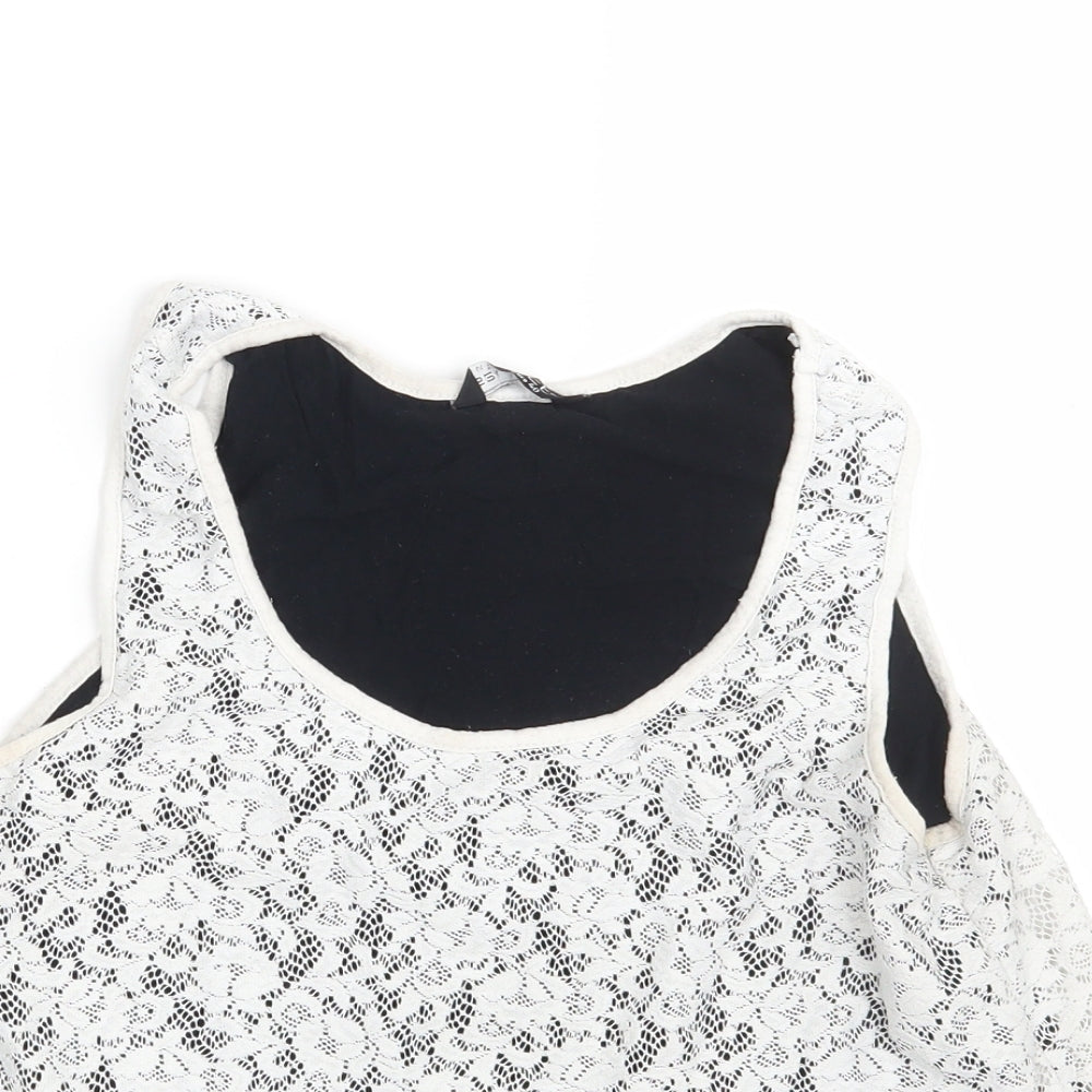 Womens UK Size 12 Select White Basic Tank