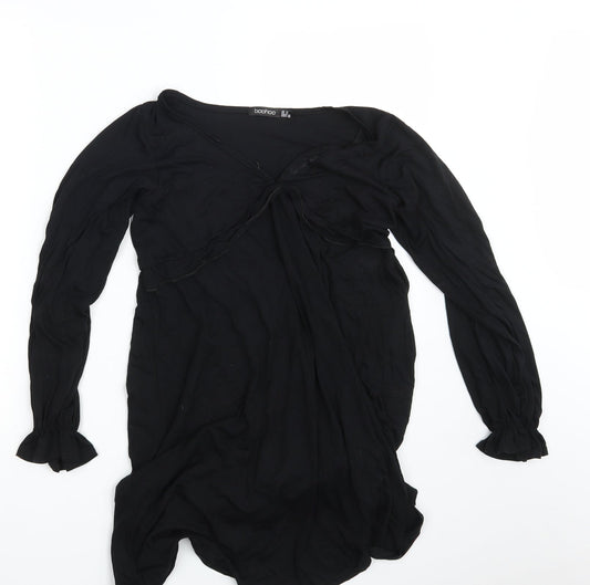 Boohoo Womens Black   T-Shirt Dress  Size 12