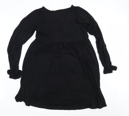 Boohoo Womens Black   T-Shirt Dress  Size 12