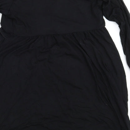 Boohoo Womens Black   T-Shirt Dress  Size 12