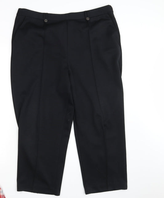 BM Collection Womens Black   Dress Pants Trousers Size 18 L25 in