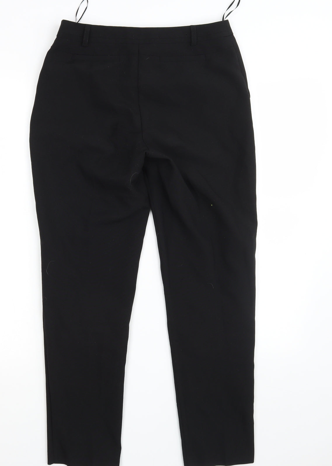 Womens UK Size 8 Peacocks Regular Fit  Black Trousers