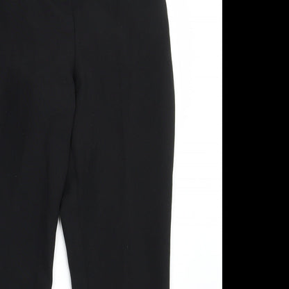 Womens UK Size 8 Peacocks Regular Fit  Black Trousers