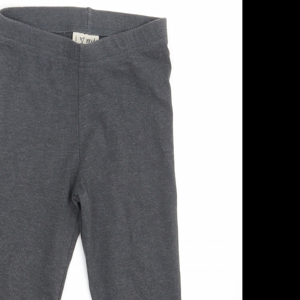 NEXT Girls Grey   Jegging Trousers Size 6 Years - Inside Leg 16 Inches