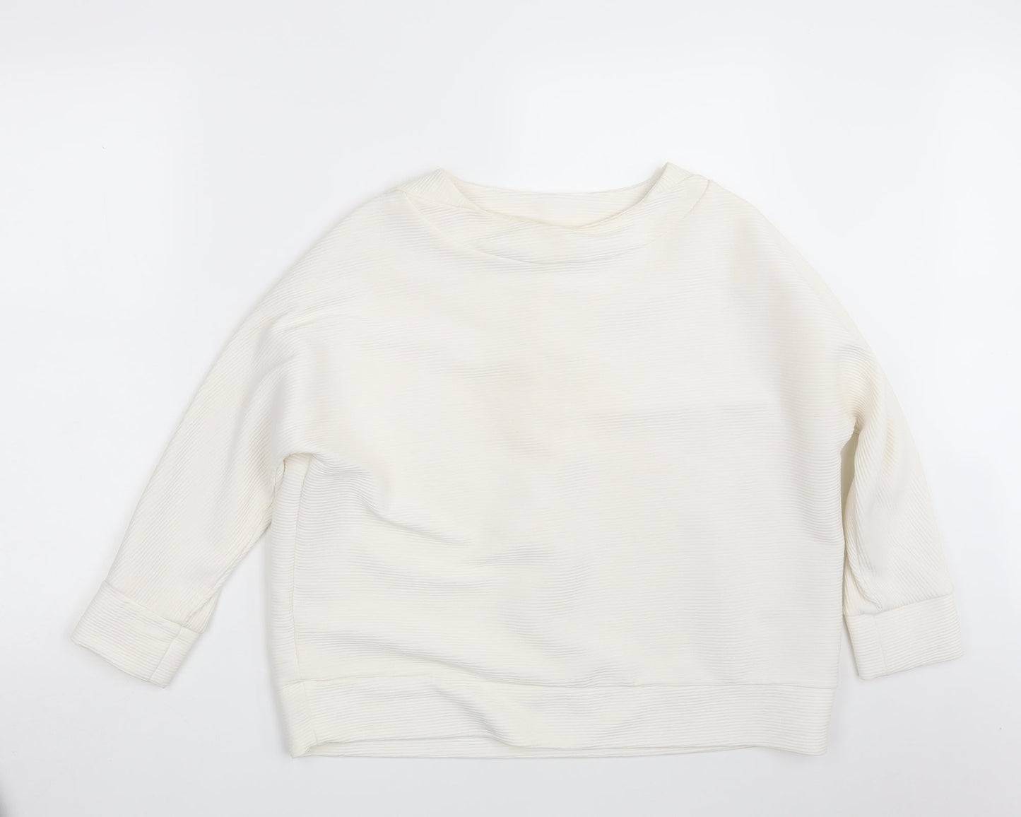 H&M Womens Ivory   Pullover Sweatshirt Size M